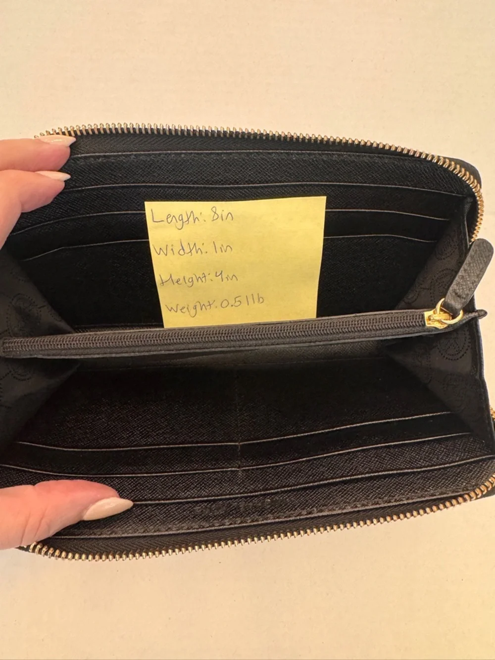 Michael Kors Wallet Jet Set Black Full Zip - Picture 5 of 7
